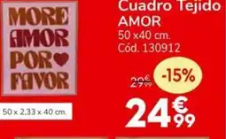 Conforama AMOR Cuadro Tejido oferta