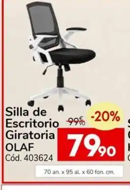 Conforama OLAF Silla de Escritorio Giratoria oferta