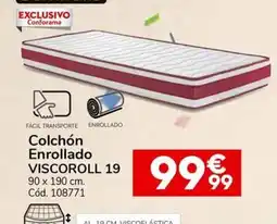 Conforama VISCOROLL 19 Colchón Enrollado oferta