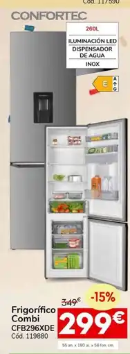 Conforama CONFORTEC Frigorífico Combi CFB296XDE oferta