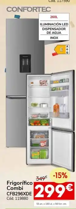 Conforama CONFORTEC Frigorífico Combi CFB296XDE oferta