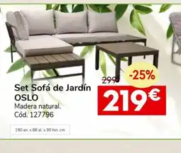 Conforama OSLO Set Sofá de Jardín oferta
