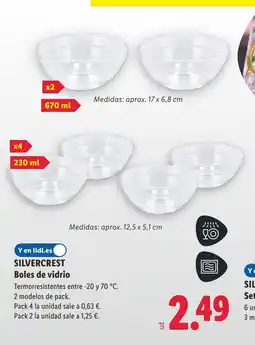 Lidl SILVERCREST Boles de vidrio oferta