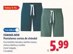 Lidl ESMARA MEN Pantalones cortos de chándal oferta