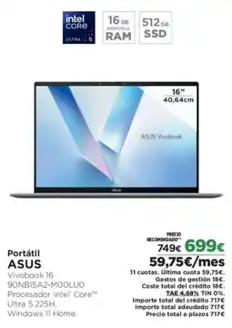 El Corte Inglés ASUS Portátil oferta