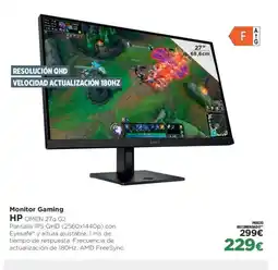 El Corte Inglés HP Monitor Gaming oferta