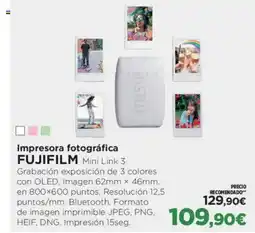 El Corte Inglés FUJIFILM Impresora fotográfica oferta