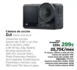 El Corte Inglés DJI Cámara de acción oferta