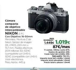 El Corte Inglés NIKON Cámara compacta de objetivo intercambiable oferta