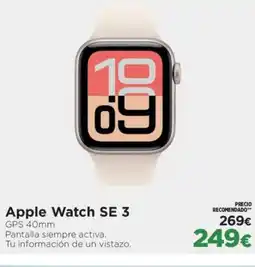 El Corte Inglés Apple Watch SE 3 oferta