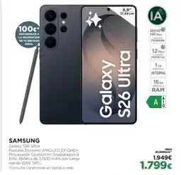 El Corte Inglés SAMSUNG Galaxy S26 Ultra oferta