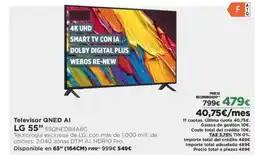 El Corte Inglés LG 55" Televisor QNED AI oferta