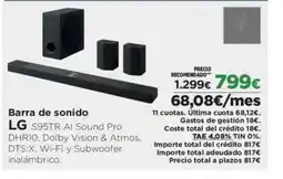 El Corte Inglés LG Barra de sonido oferta