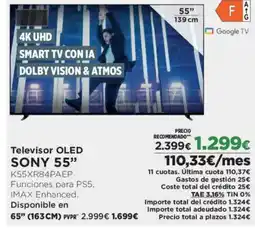 El Corte Inglés SONY 55" Televisor OLED oferta