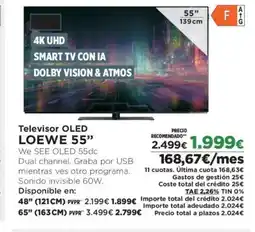 El Corte Inglés LOEWE 55" Televisor OLED oferta