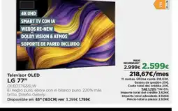 El Corte Inglés LG 77" Televisor OLED oferta