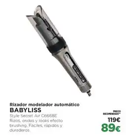 El Corte Inglés BABYLISS Rizador modelador automático oferta