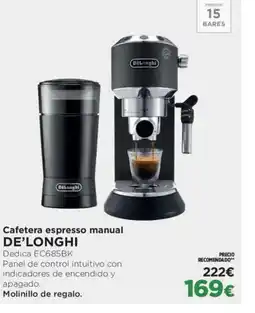 El Corte Inglés DE'LONGHI Cafetera espresso manual oferta