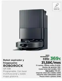 El Corte Inglés ROBOROCK Robot aspirador y friegasuelos oferta