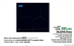 El Corte Inglés AEG Placa de inducción TO631QOFFB oferta