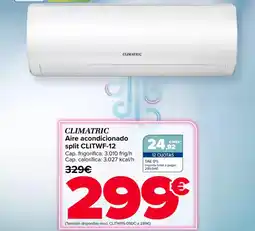 Carrefour CLIMATRIC Aire acondicionado split CLITWF-12 oferta