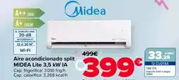 Carrefour MIDEA Aire acondicionado split Lite 3,5 kW IA oferta
