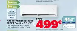 Carrefour MIDEA Aire acondicionado split Solstice 3,5 KW oferta