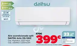 Carrefour DAITSU Aire acondicionado split Artic DS-12KZ oferta