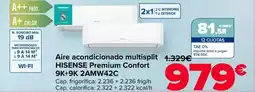 Carrefour HISENSE Aire acondicionado multisplit Premium Confort oferta