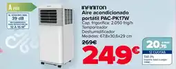Carrefour INFINITON Aire acondicionado portátil PAC-PK17W oferta