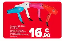 Supeco Secador GTI 2600 PostQuam oferta