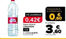 Supeco LANJARÓN Agua mineral oferta