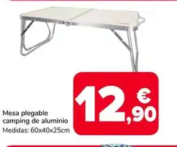 Supeco Mesa plegable camping de aluminio oferta