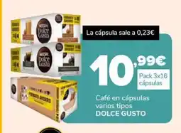 Supeco DOLCE GUSTO Café en cápsulas varios tipos oferta
