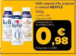 Supeco NESTLÉ Kéfir natural 0%, tropical o natural oferta