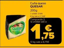 Supeco QUESAR Cuña queso oferta