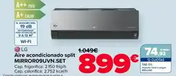 Carrefour LG Aire acondicionado split MIRROR09UVN.SET oferta