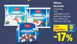 Lidl Milbona - mozzarella oferta