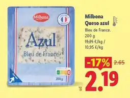 Lidl Milbona - queso azul oferta
