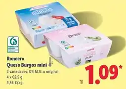 Lidl Roncero - queso burgos mini oferta