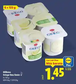 Lidl Milbona - griego limon oferta