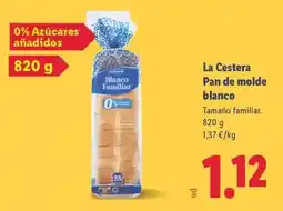 Lidl La cestera - pan de molde blanco oferta