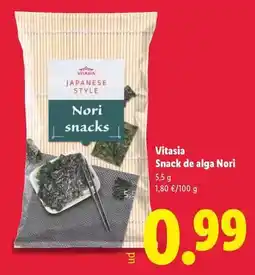 Lidl Vitasia - snack de alga nori oferta