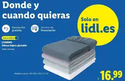 Lidl Livarno - sábana bajera ajustable oferta