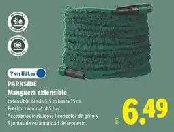 Lidl Parkside - manguera extensible oferta