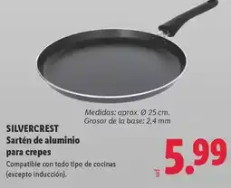 Lidl Silvercrest - sarten de aluminio para crepes oferta