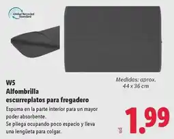Lidl W5 - alfombrilla escurreplatos para fregadero oferta