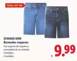 Lidl Esmara - men bermudas vaqueras oferta