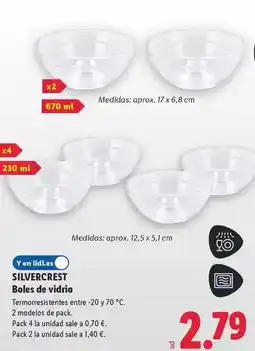 Lidl Silvercrest - boles de vidrio oferta