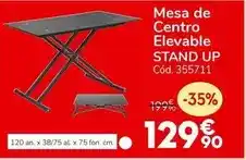 Conforama Mesa de centro elevable stand up oferta